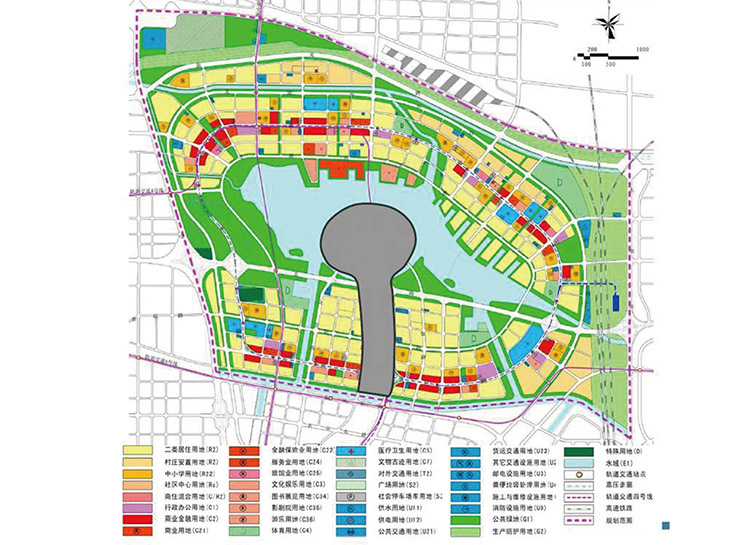 鄭州市鄭東新区CBD副中心交通インフラ概念設計