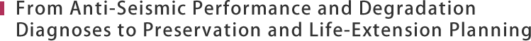 From Anti-Seismic Performance and Degradation Diagnoses to Preservation and Life-Extension Planning