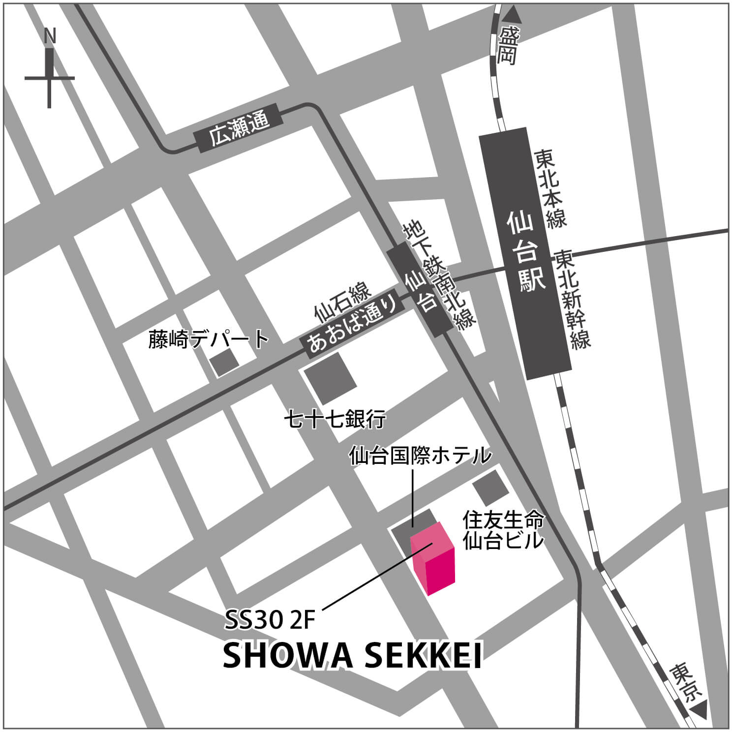 仙台事務所地図