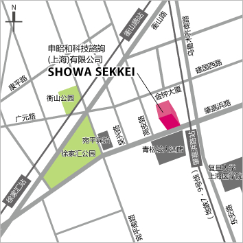 上海事務所地図