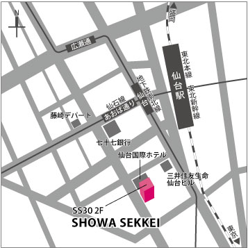 仙台事務所地図